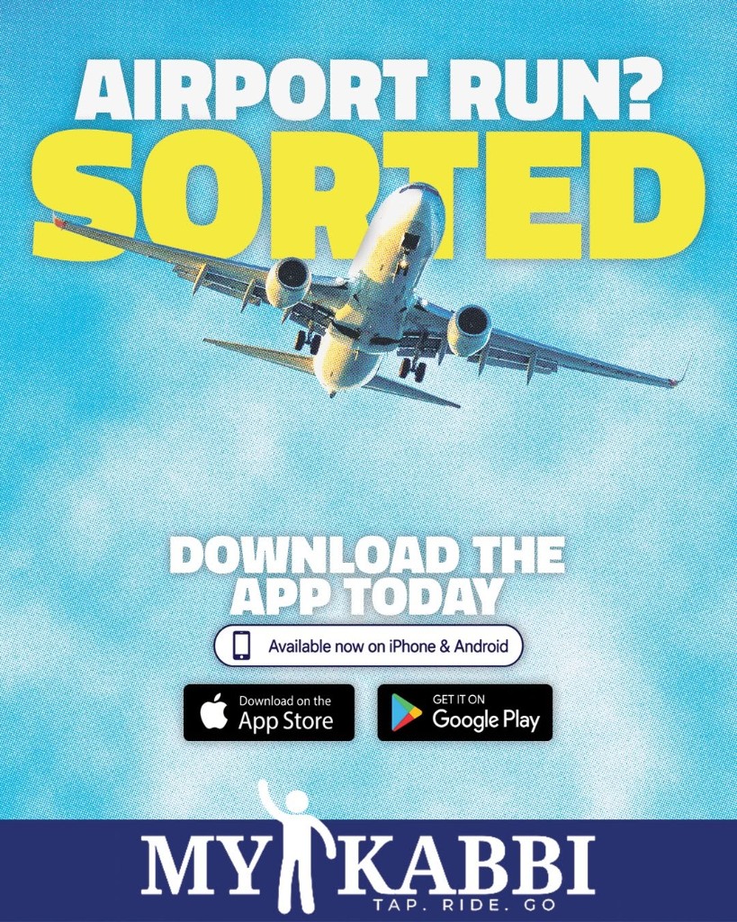 Airport Run? Sorted. Download the MyKabbi app.
